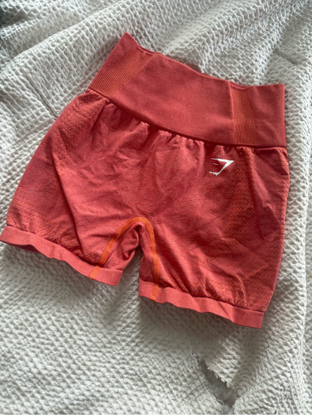Gymshark Coral Seamless High-Rise Bike Shorts
